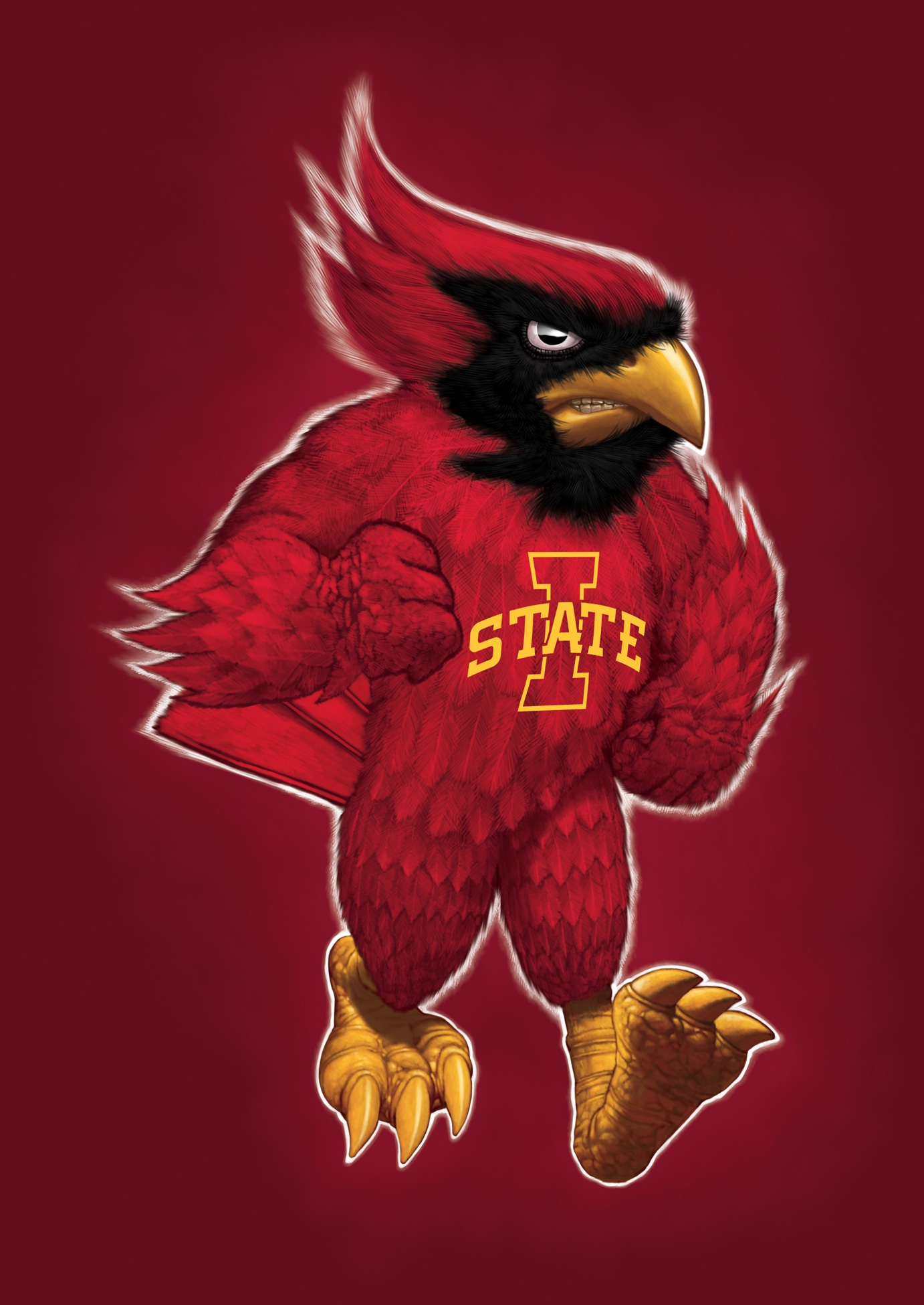 Iowa State Cardinal Mascot